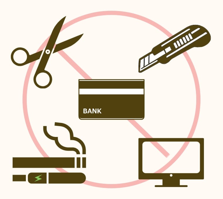 お持込ができないもの